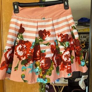 Flower print skirt